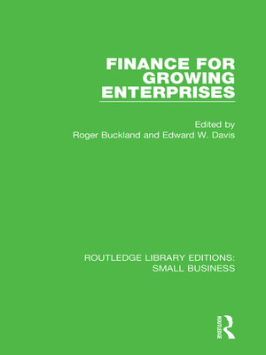 cover image of Finance for Growing Enterprises